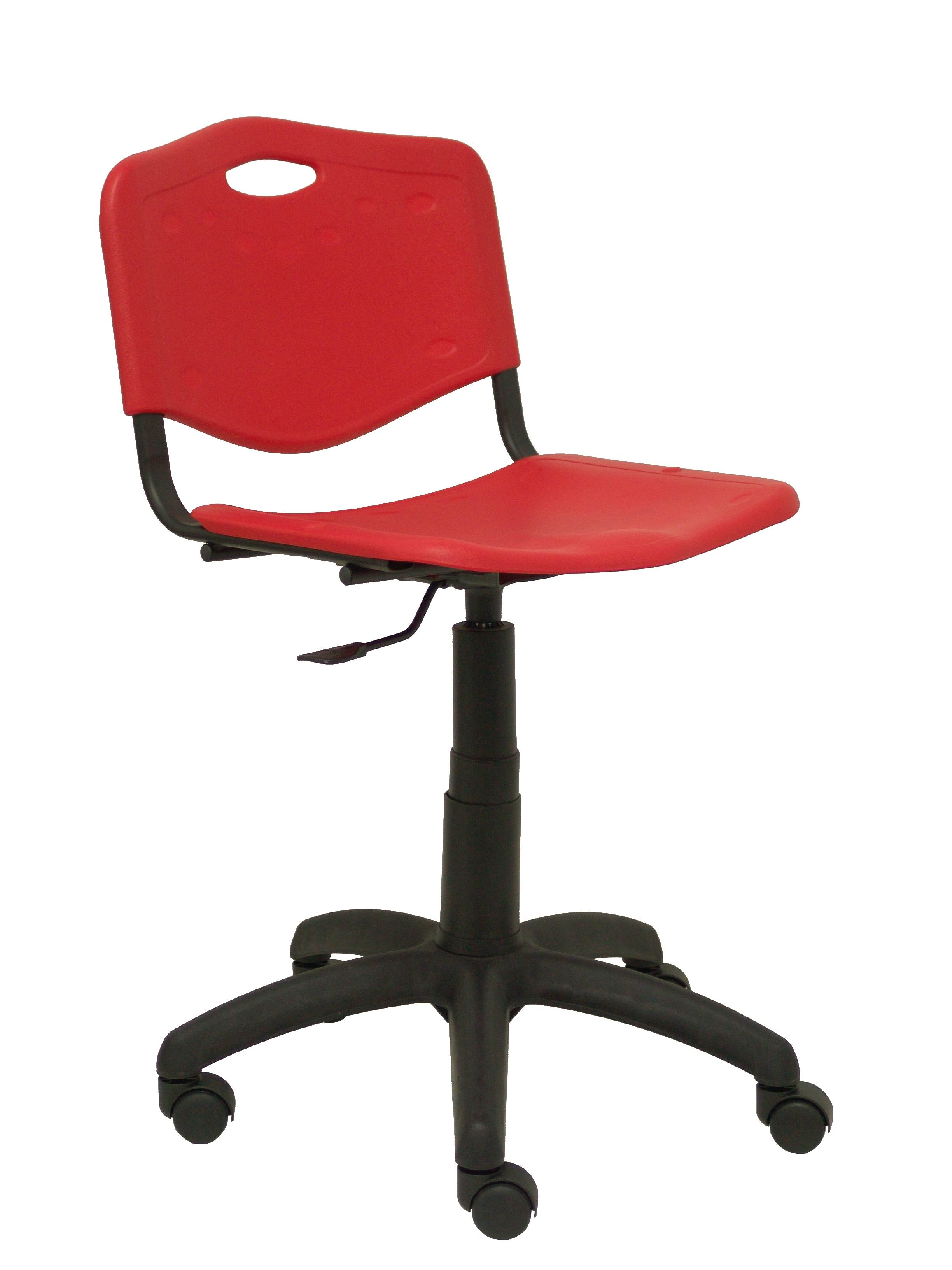 Silla Robledo giratoria roja