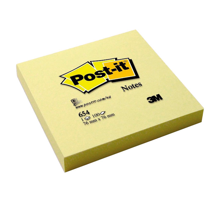 Pack 12 Unid. TACO NOTAS POST-IT 654 76X76 654