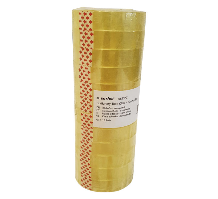 PACK 12 R. CINTA ADH A-SERIES 12MMX33M