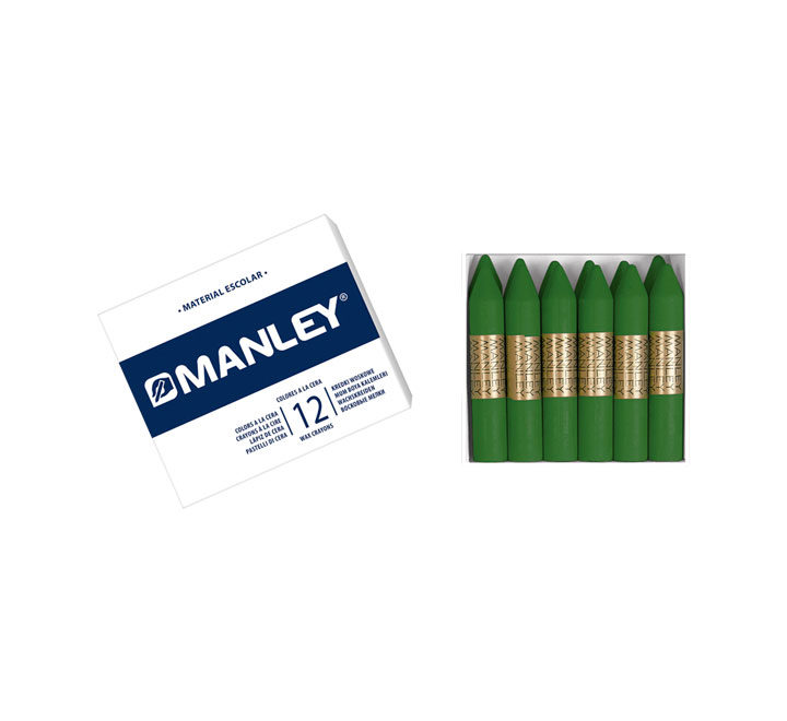 ESTUCHE 12 CERAS MANLEY MNC04646 VE NATURAL
