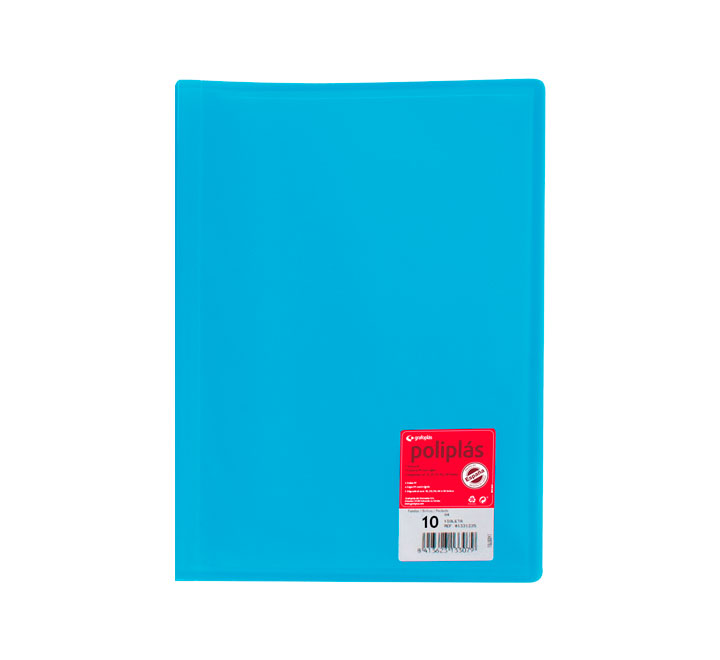 CARP. 10F POLIPLAS GRAFOPLAS A4 PP AZUL 01311230