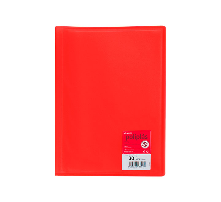 CARP. 30F POLIPLAS GRAFOPLAS A4 PP ROJO 01331251