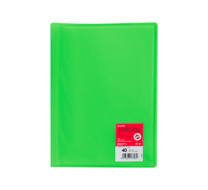 CARP. 40F POLIPLAS GRAFOPLAS A4 PP VERDE 01341221