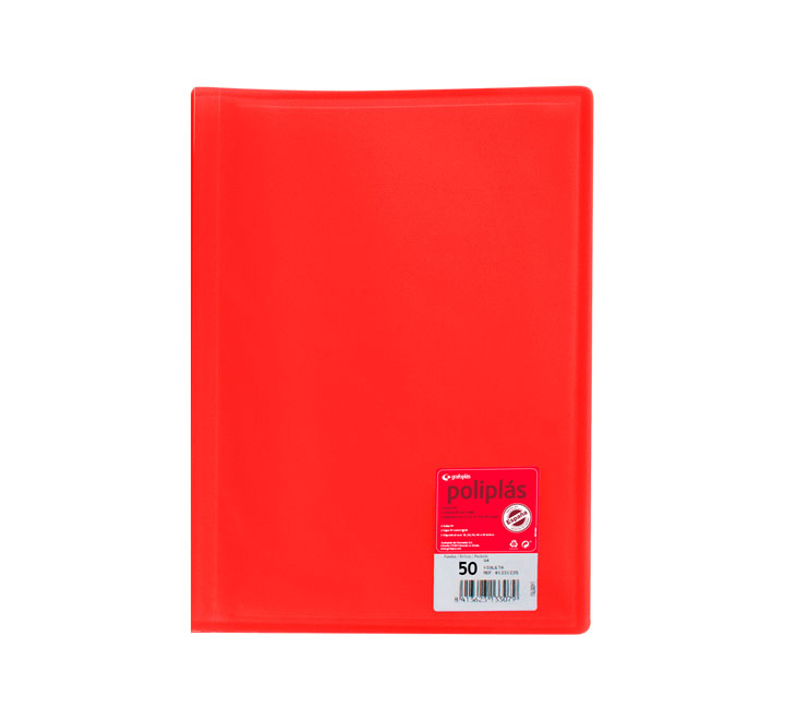 CARP. 50F POLIPLAS GRAFOPLAS A4 PP ROJO 01351251