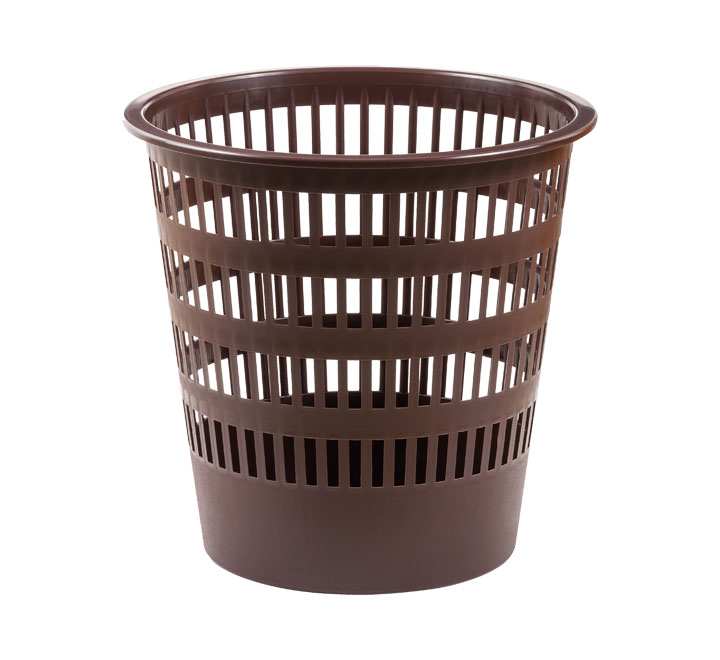 PAPELERA PLASTICO 306 REJILLA MARRON FAIBO 306-09