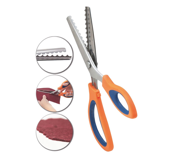 TIJERAS DENTADAS FAIBO FIELTRO 24CM 7640B-5 ONDAS