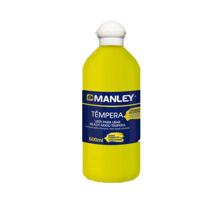 BOTE 500ML TEMPERA LIQUIDA MANLEY AMARILL MNP18625