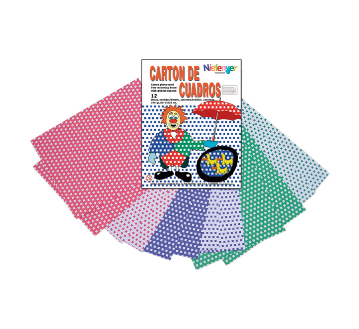 B.12U CARTON CUADROS NIEFENVER 34X32CM 0700125