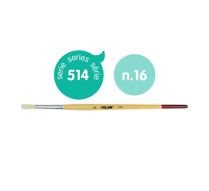 PINCEL MILAN 514 P.CONICA M.CORTO Nº16