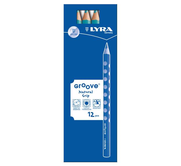 C.12 LAPICES LYRA GROOVE 3810054 AZ. TURQ.