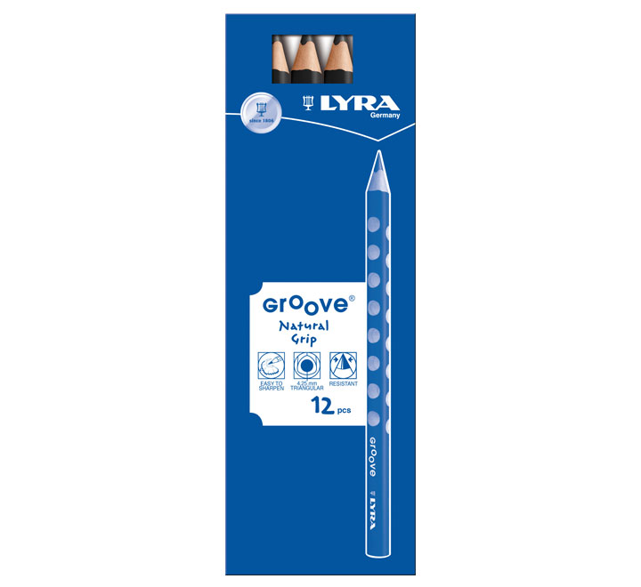 C.12 LAPICES LYRA GROOVE 3810099 NEGRO