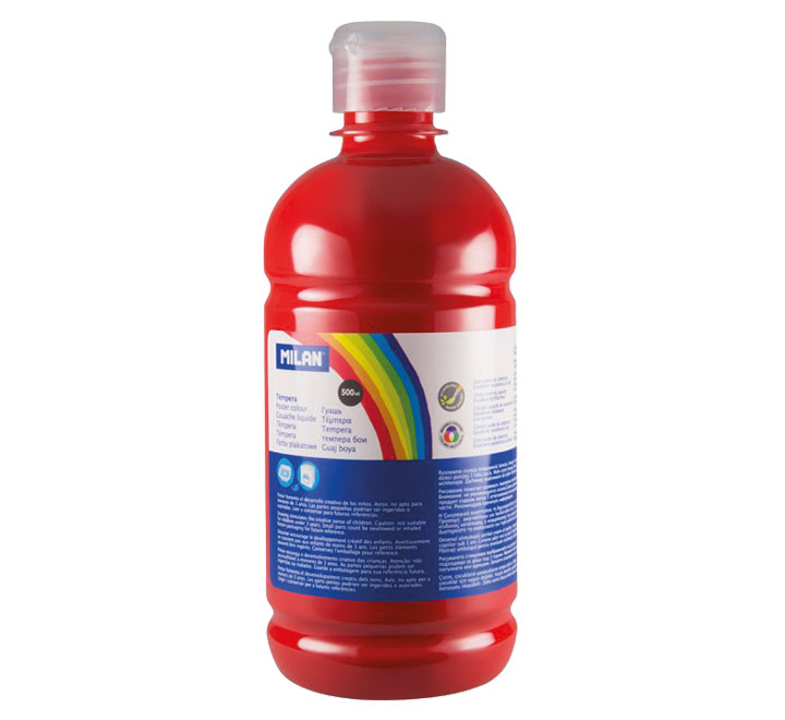 BOTELLA 500ML TEMPERA BERMELLON MILAN 03630