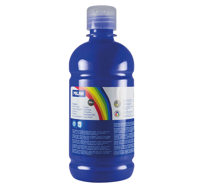 BOTELLA 500ML TEMPERA AZUL ULTRAMAR MILAN 03650