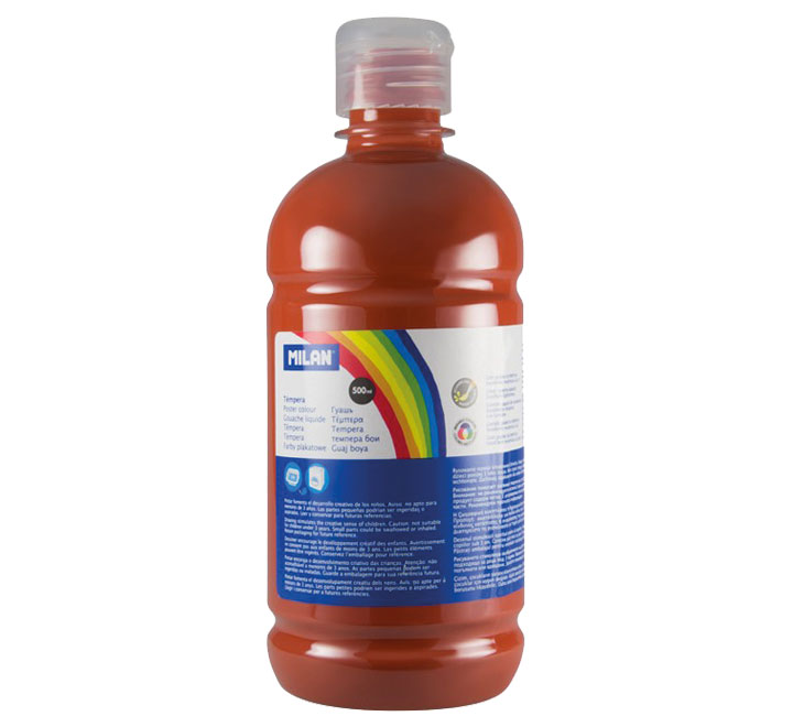 BOTELLA 500ML TEMPERA MARRON MILAN 03670