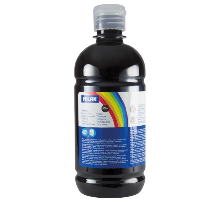 BOTELLA 500ML TEMPERA NEGRO MILAN 03680