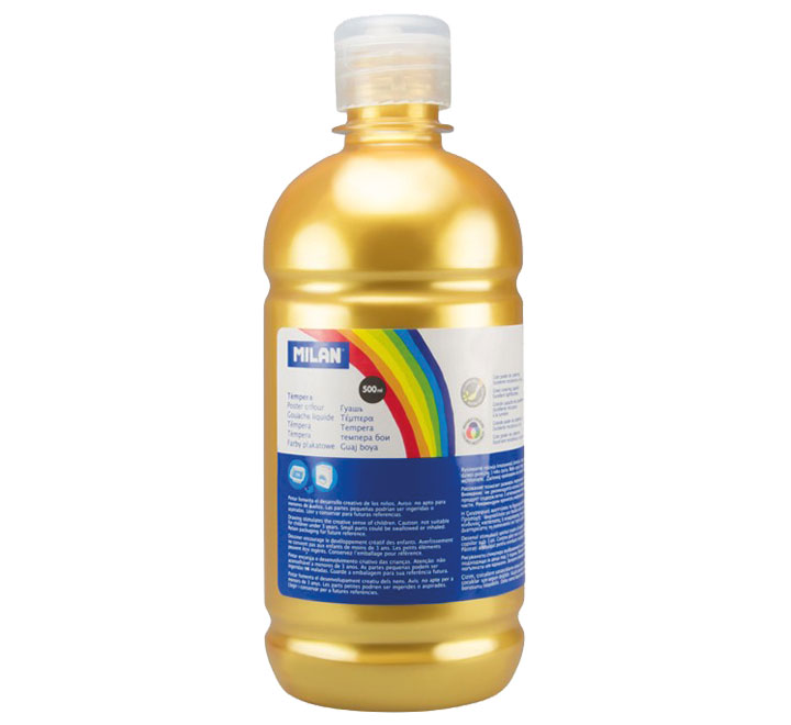 BOTELLA 500ML TEMPERA ORO MILAN 03692
