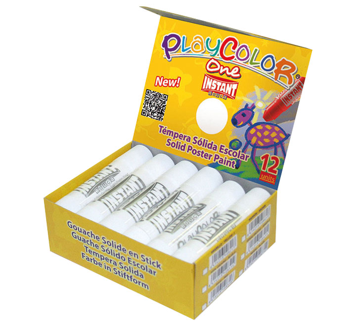 EST. 12U TEMP. SOLIDAS PLAYCOLOR 10G BLANCO 10801