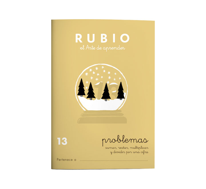 CUADERNO RUBIO A5 OPERAC.y PROBLEMAS 13 - Pack de 10 unidades
