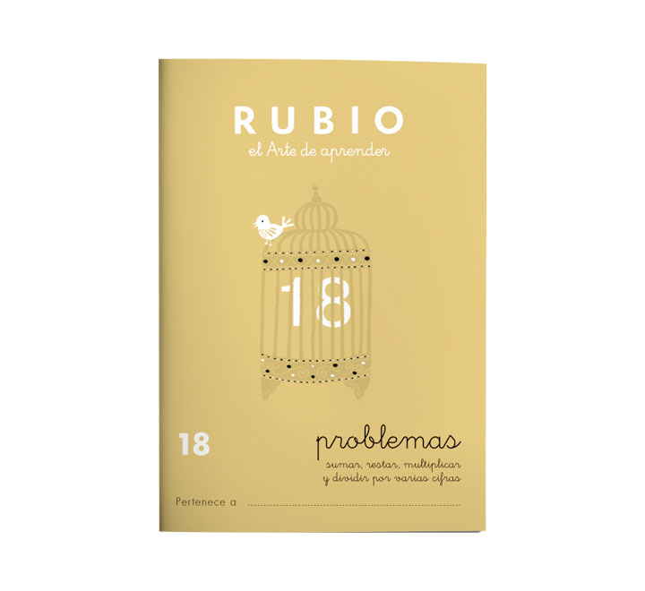 PACK 1 CUADERNOS RUBIO PROBLEMAS 18 P18