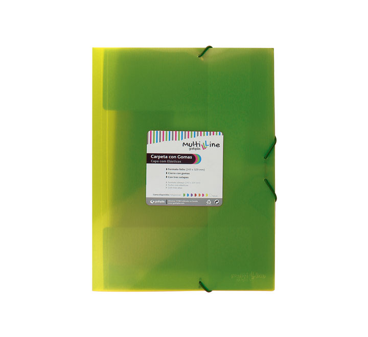 PACK 6 CARP. GRAFOPLAS Fº C/SOLAP+GOM VERDE