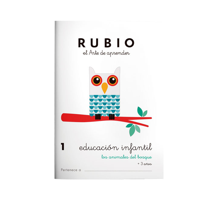 CUADERNO RUBIO A5 EDU. INF. 1 ANIMALES B - Pack de 10 unidades