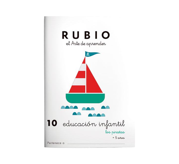 CUADERNO RUBIO A5 EDU. INF. 10 PIRATAS - Pack de 1 unidad EI10