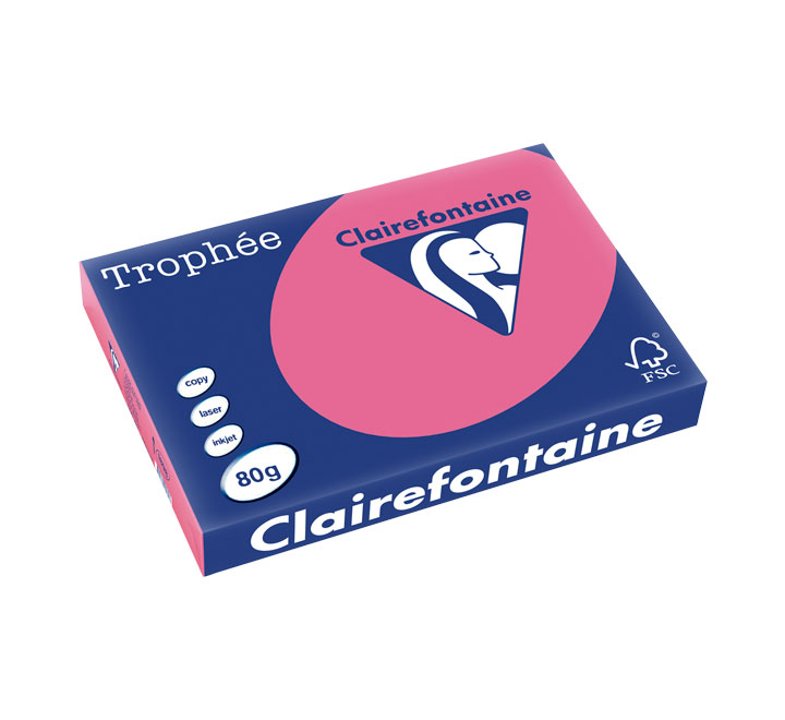 PAQ. 500H PAP. TROPHEE CLF INTENSO A3 80G FUCSIA