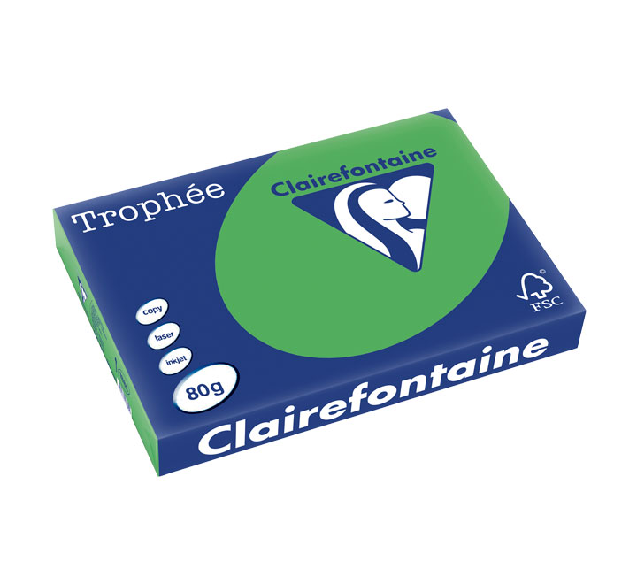 PAQ. 500H PAP. TROPHEE CLF INTENSO A3 80G VE MENTA