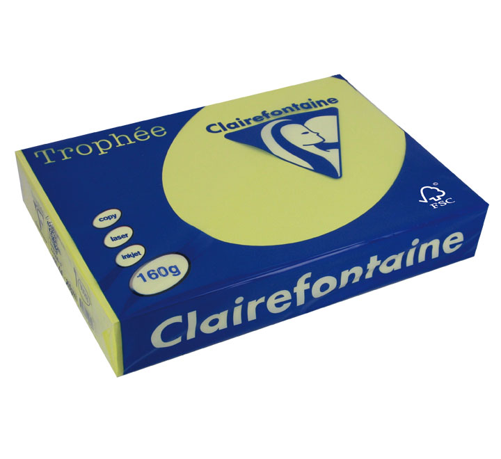 PAQ. 250H PAP. TROPHEE CLF SUAVE A4 160G AMARILLO