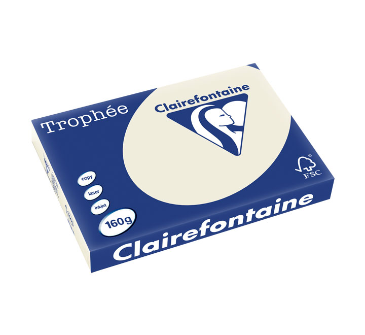 PAQ. 250H PAP. TROPHEE CLF SUAVE A3 160G GR PERLA