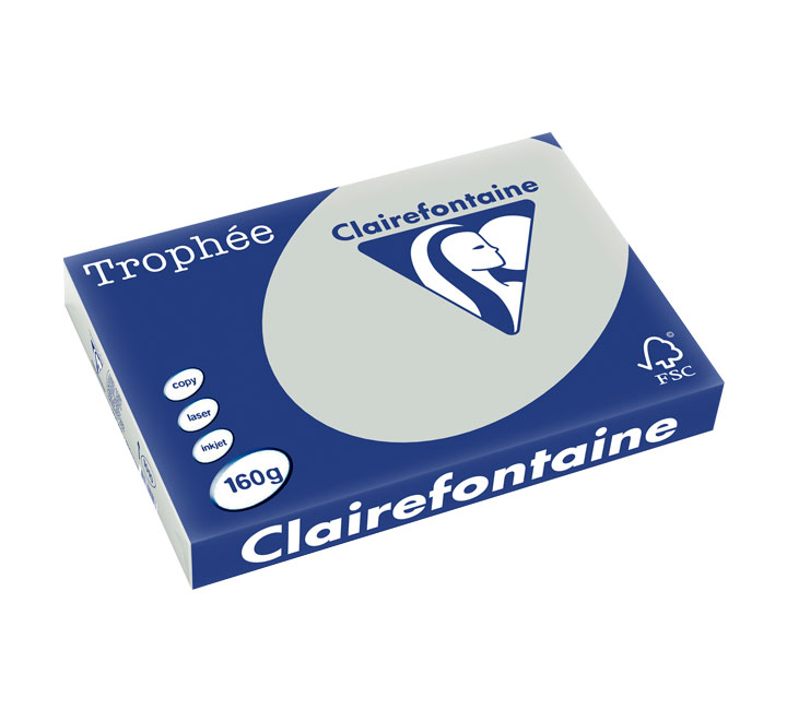 PAQ. 250H PAP. TROPHEE CLF SUAVE A3 160G GRIS