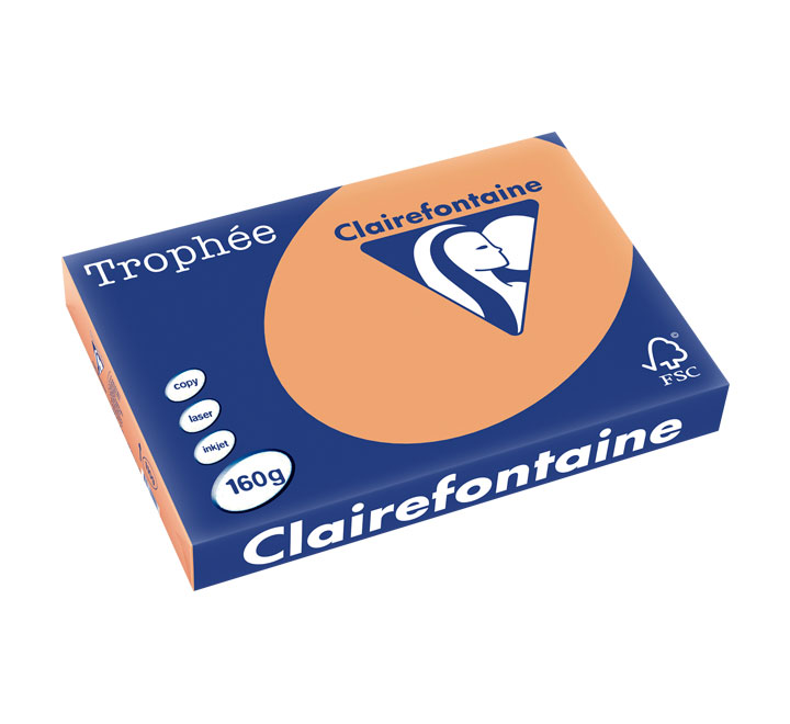 PAQ. 250H PAP. TROPHEE CLF SUAVE A3 160G CARAMELO