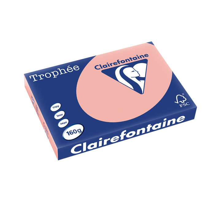 PAQ. 250H PAP. TROPHEE CLF SUAVE A3 160G MELOCOTON