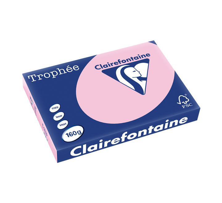 PAQ. 250H PAP. TROPHEE CLF SUAVE A3 160G ROSA