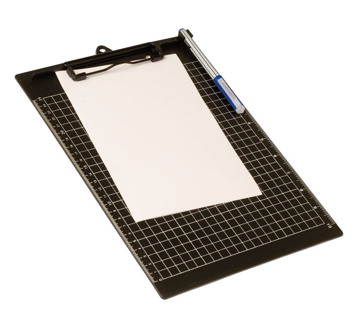 SOPORTE CON PINZA OFFICE BOX CUADRICULA 9259