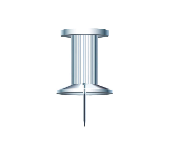 C.25AGUJAS PUSH PINS EXACOMPTA 10MM CRISTAL 14712E