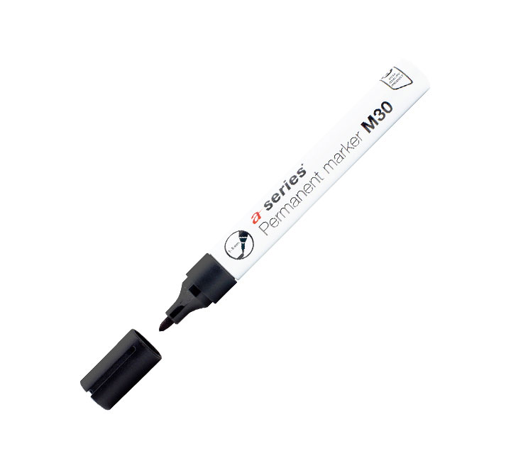 ROTULADOR PERM. A-SERIES PTA.CON M30 NEGRO AS0938
