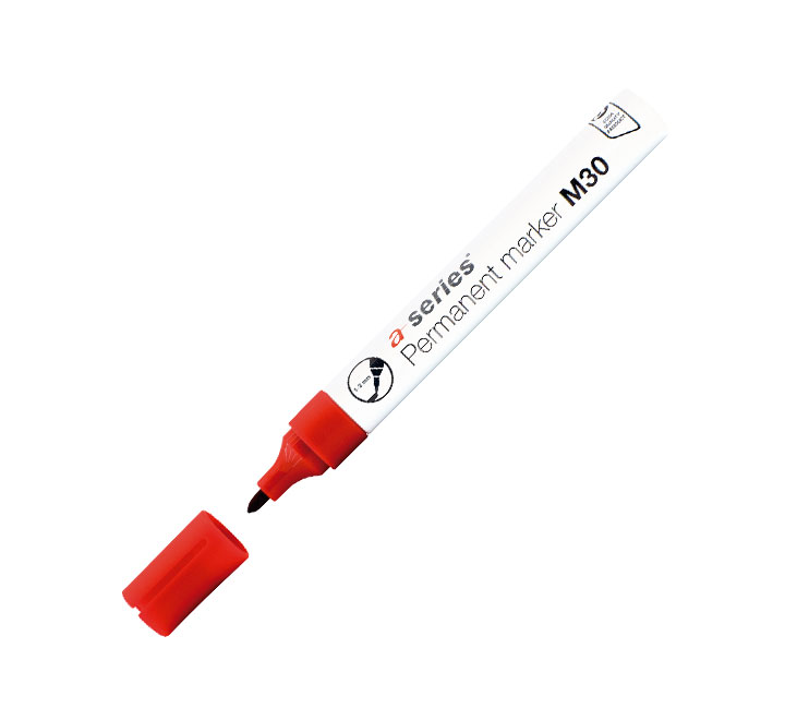 ROTULADOR PERM. A-SERIES PTA.CON M30 ROJO AS0935