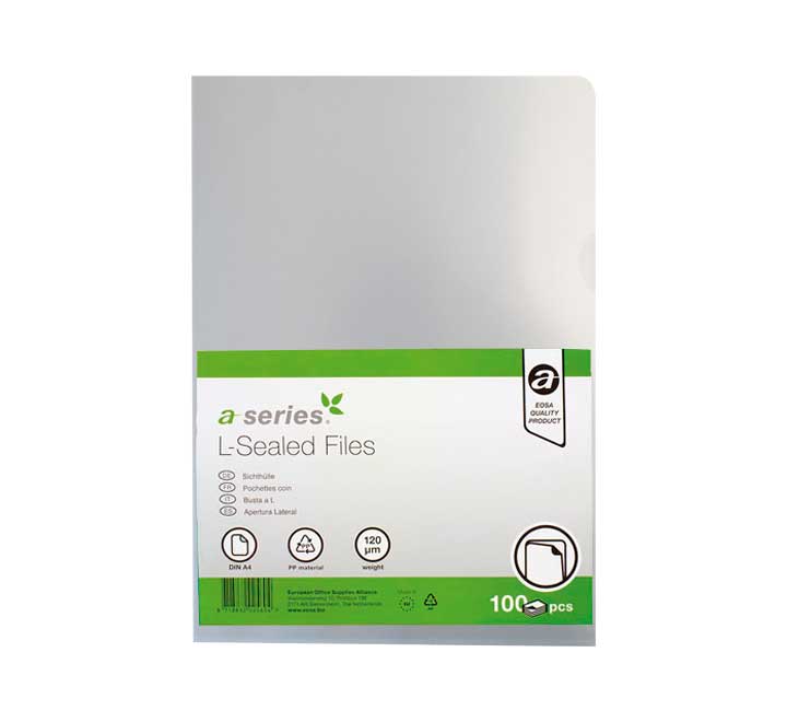 B. 100 DOSSIER UÑERO A4 PP 120M A-SERIES TR P/NAR