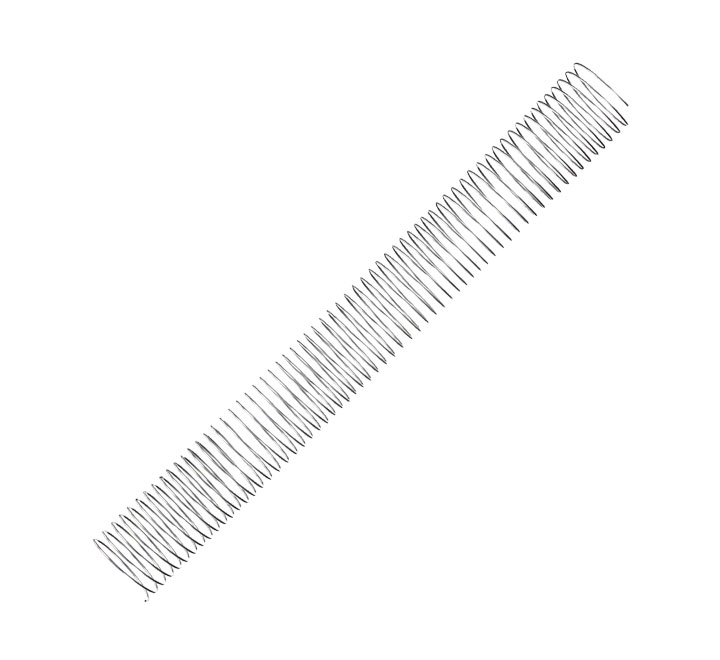 PACK 50 ESPIRALES FELLOWES MET. PLATA 34MM