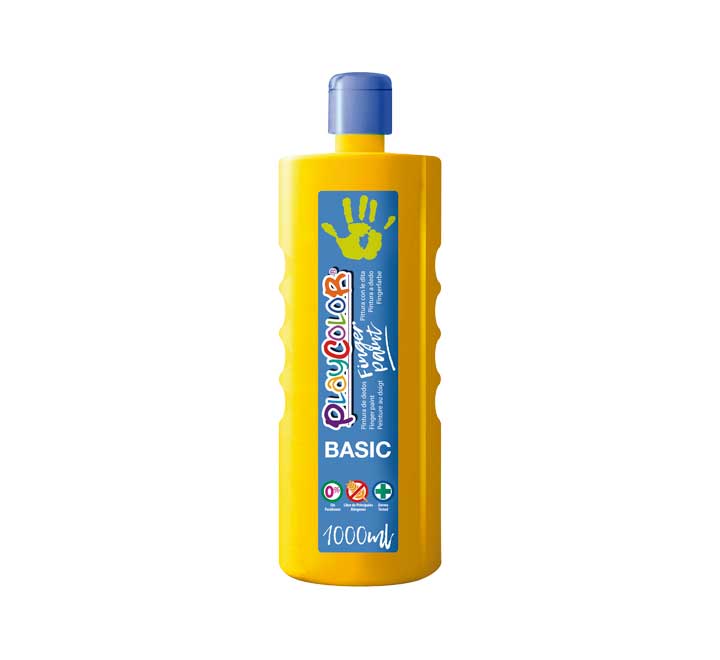 BOTELLA ERG. PINTURA DEDOS PLAYCOLOR 1000ML AMARI