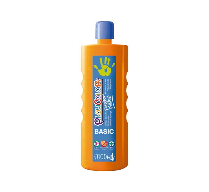 BOTELLA ERG. PINTURA DEDOS PLAYCOLOR 1000ML NARAN