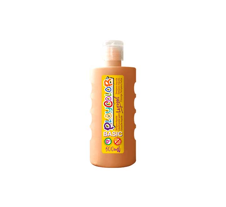 BOTE ERG. TEMPERA LIQ. PLAYCOLOR 500ML CARNE