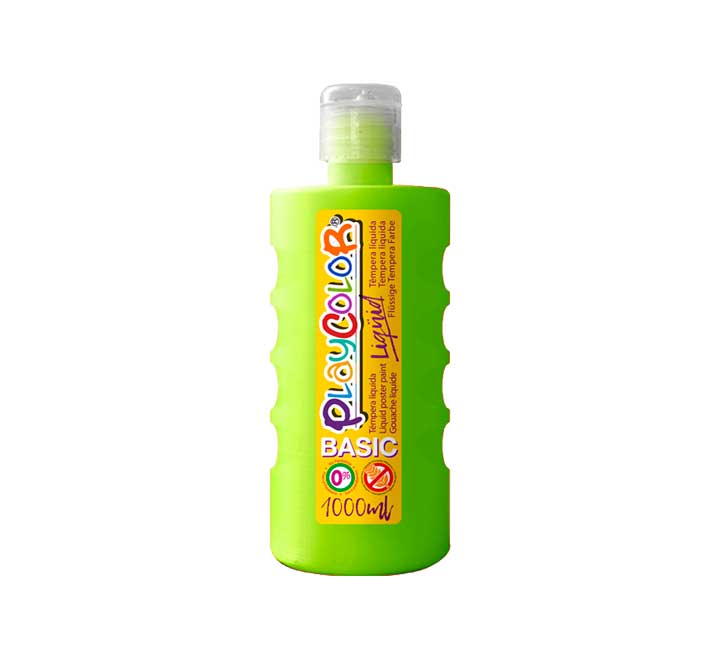 BOTE ERG. TEMPERA LIQ. PLAYCOLOR 1000ML VERDE CL 19541 - 1 unidad