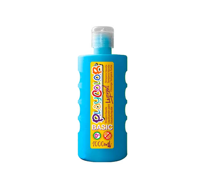 BOTE ERG. TEMPERA LIQ. PLAYCOLOR 1000ML AZUL CL 19561 - 1 unidad