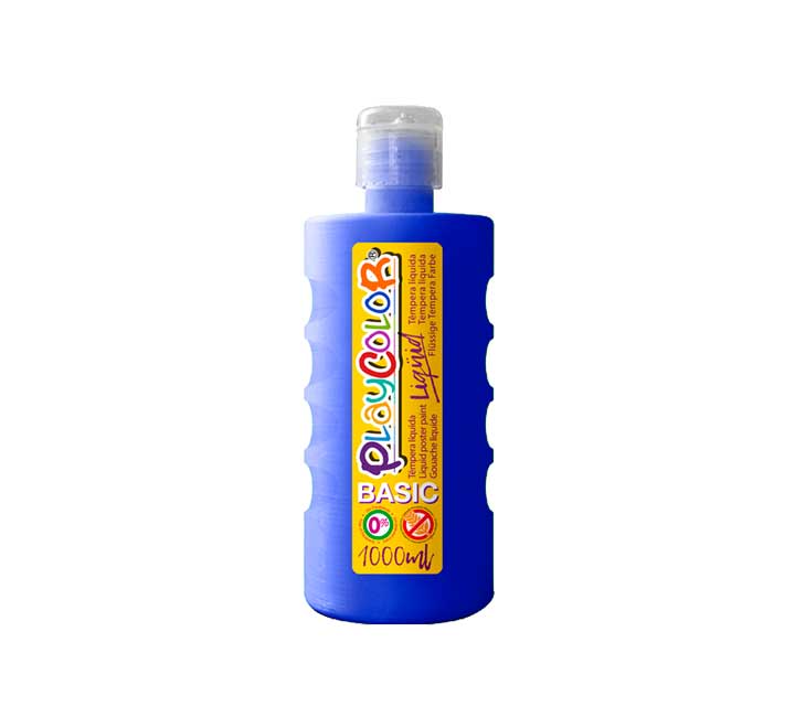 BOTE ERG. TEMPERA LIQ. PLAYCOLOR 1000ML AZUL OSC 19571 - 1 unidad