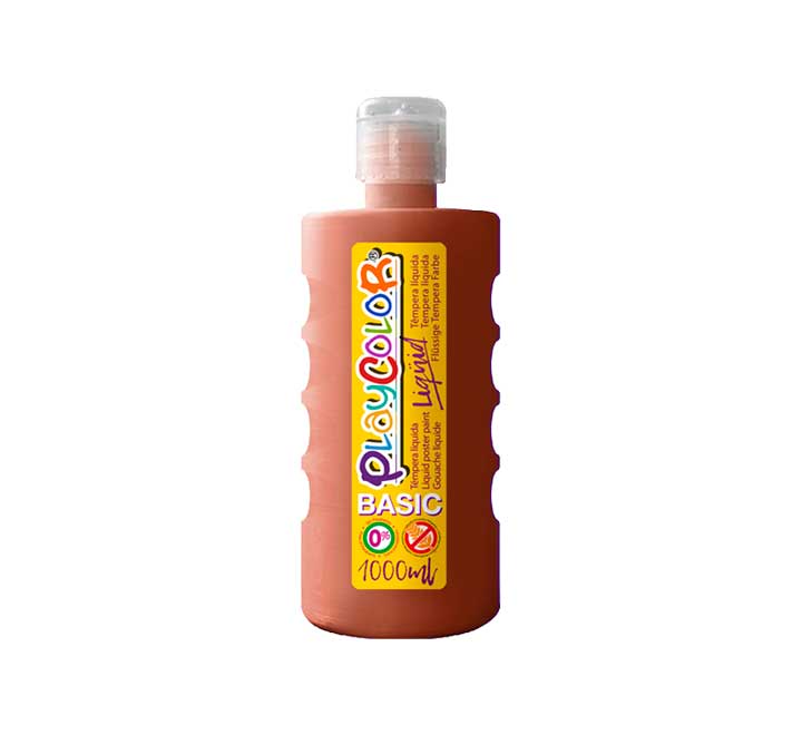BOTE ERG. TEMPERA LIQ. PLAYCOLOR 1000ML MARRON 19591 - 1 unidad