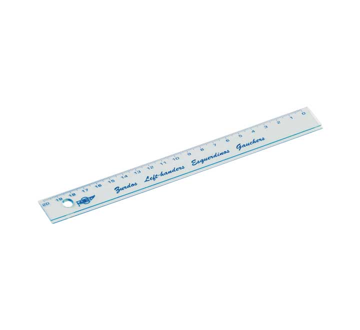 REGLA ESCOLAR FAIBO 20CM ZURDOS