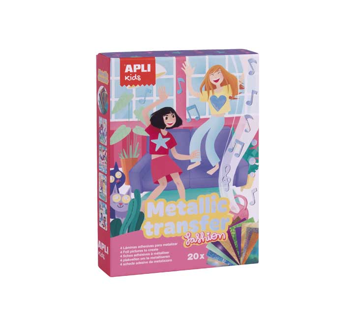 SET 4H APLI JUEGO TRANSFER METALICO FASHION