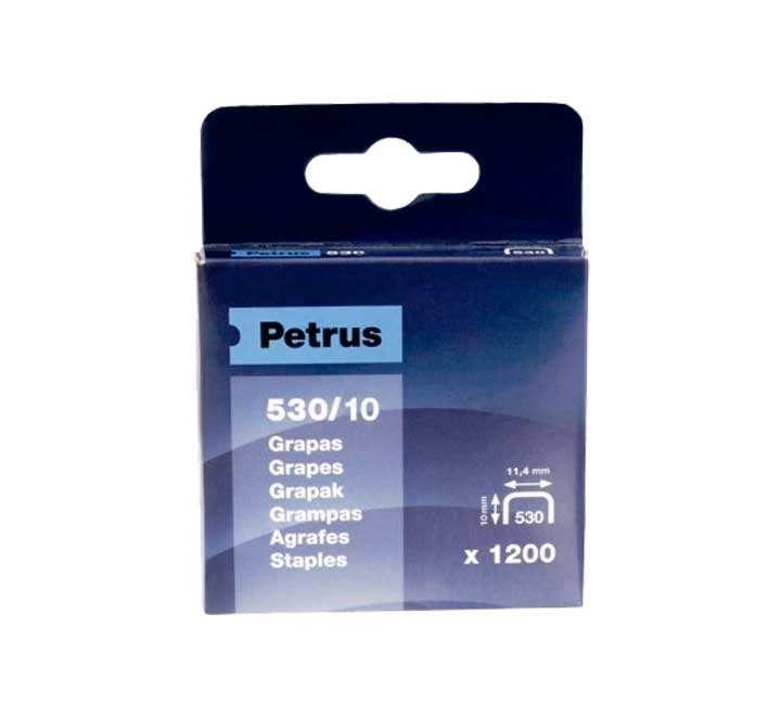 CAJA 1200U. GRAPAS PETRUS 530/10 COBREADAS 77515 Pack 24 Unid